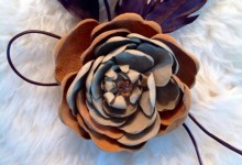 Brooch "English Rose"