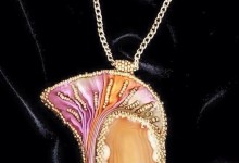 Necklace "Amber Light"