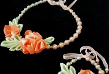 Set: necklace and bracelet, "Ginger"