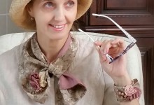 Set: French scarf - transformer and bracelet " Glamour "