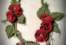 Necklace "Rose Branch"