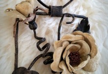 Necklace " Floral Shapes "