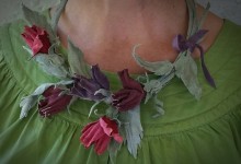 Necklace "Rose Branch"