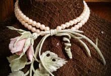 Set: necklace and bracelet "French Rose"