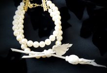 Set: necklace and bracelet "A touch of the Tenderness"