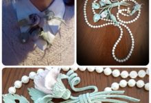 Set: Necklace, Brooch and Bracelet "Classical"