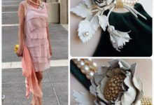 Necklace "Tender Rose"